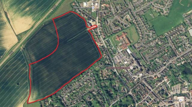 240 homes are proposed for the site off Grimsby Road, Louth, as part of East Lindsey District Council's Local Plan - which would see over 1,000 homes being built in the town.
