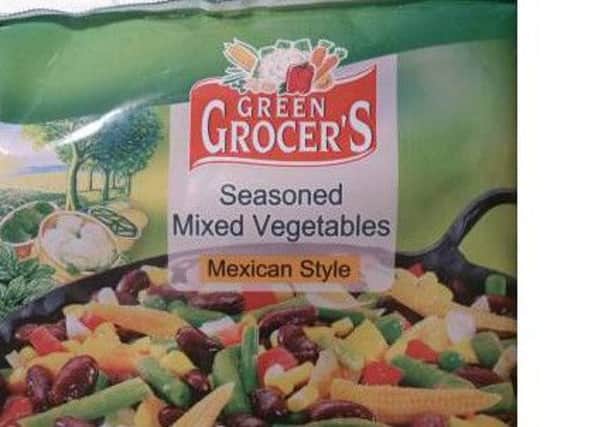 Lidl Green Grocer's Mexical Style mixed vegetables have been recalled. ANL-160416-132330001