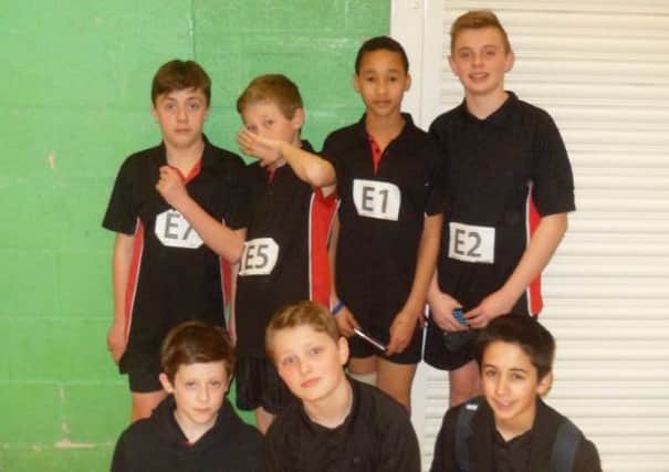 Cordeaux Academy's team - Pako Shilling, Thomas Scott, Thomas Howell, Finley Koslow, Taran Dhami, Kyle McLoughlin and Callum West. EMN-160418-112448002