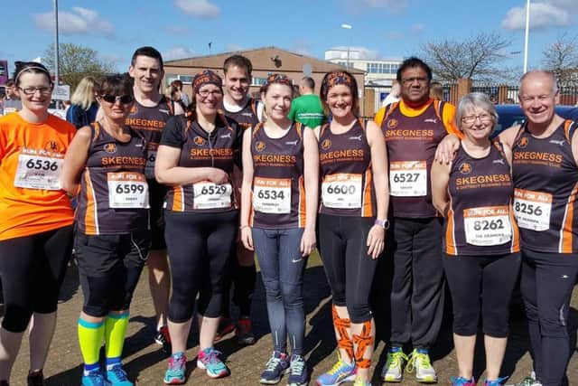 The Skegness runners in Lincoln.