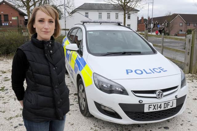 PC Emma Carlin, new police officer just for integration.