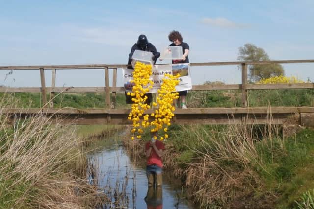 Almost 300 little yellow ducks will be racing at Howsham. EMN-160424-140451001