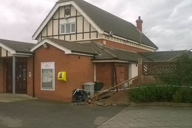 The damage at The Meridale Centre in Sutton on Sea.