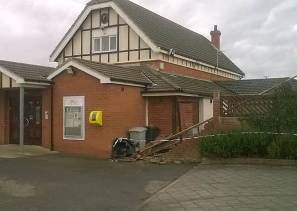 The damage at The Meridale Centre in Sutton on Sea.