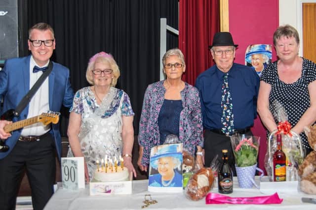 Celebrations were held in Sutton on Sea to mark the Queen's 90th birthday.