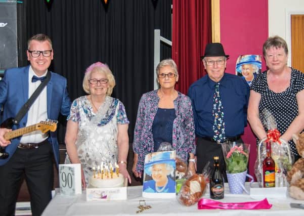Celebrations were held in Sutton on Sea to mark the Queen's 90th birthday.
