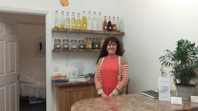 Jane Dewis at the Simply Herbal Clinic in Louth's New Market Hall.