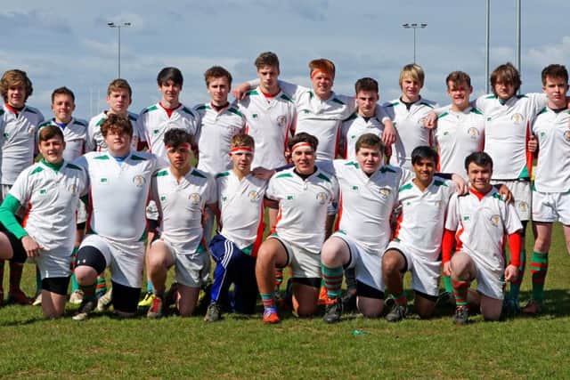 Market Rasen Under 16s line up before the NLD Cup final EMN-160425-174631002