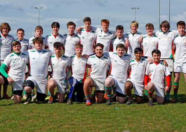 Market Rasen Under 16s line up before the NLD Cup final EMN-160425-174631002