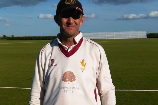 Andy Carrington took two wickets at Sleaford EMN-160426-091251002
