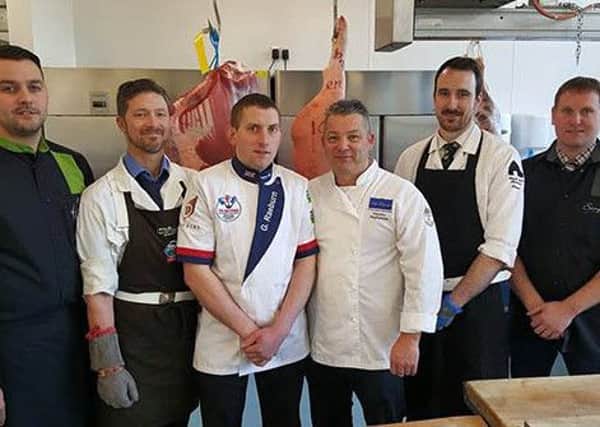 Heckington's Gary Simpson (right) with the rest of the GB team set to go to Australia for the World Butchers' Challenge in September. EMN-160426-163426001