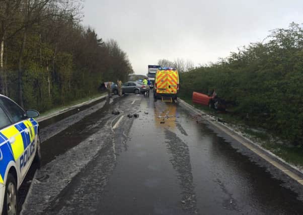 The crash on the A17 at Leadenham