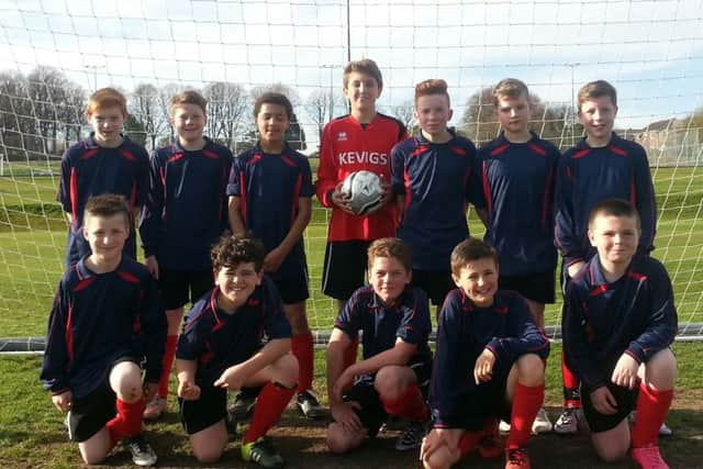 King Edward VI Grammar School's Year 7 football team EMN-160428-151418002