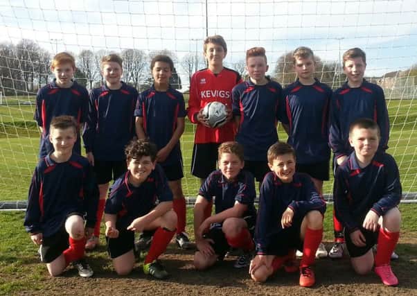 King Edward VI Grammar School's Year 7 football team EMN-160428-151418002