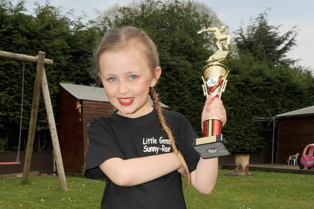 Sunny-Rae Goddard, six, who has qualified for world dance championships after just six months dancing.