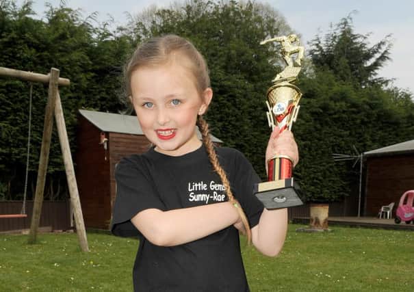 Sunny-Rae Goddard, six, who has qualified for world dance championships after just six months dancing.