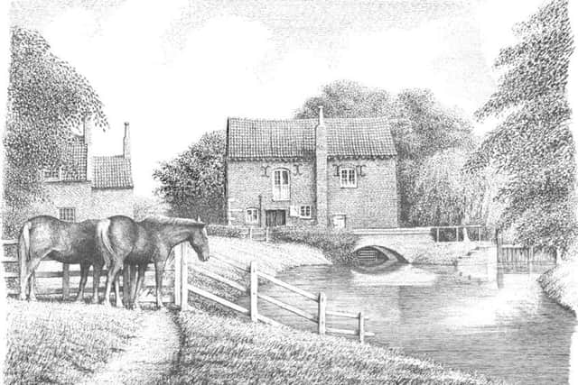 A John Bangay artwork of Cogglesford Mill. EMN-160305-102723001