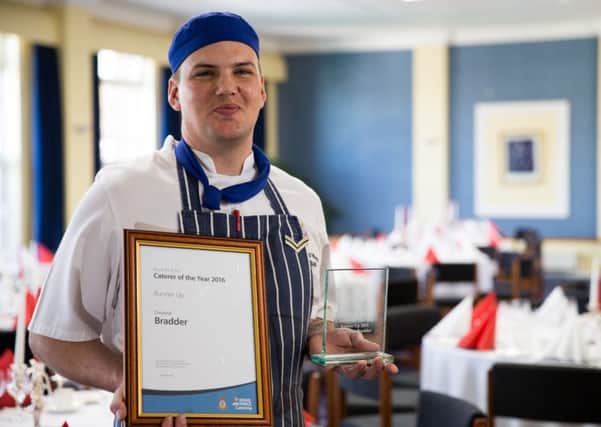 Chef Cpl Stan Bradder, Runner up Caterer of the Year. Photo:  SAC Jack Welson EMN-160305-152856001