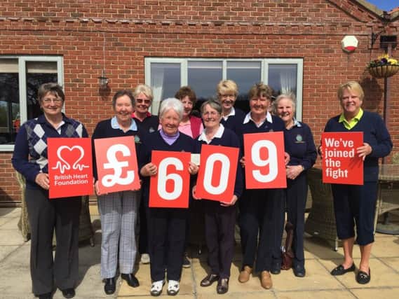 Golf club ladies from Woodthorpe Hall have raised Â£600 for the British Heart Foundation.