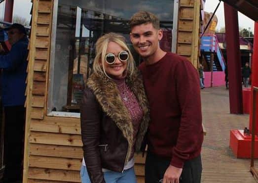 Kieron Richardson and Kirsty-Leigh Porter at Fantasy Island. BAw13DVjefL3mvysCn7g