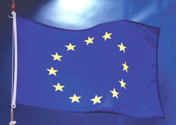 EU flag. EMN-160505-155701001