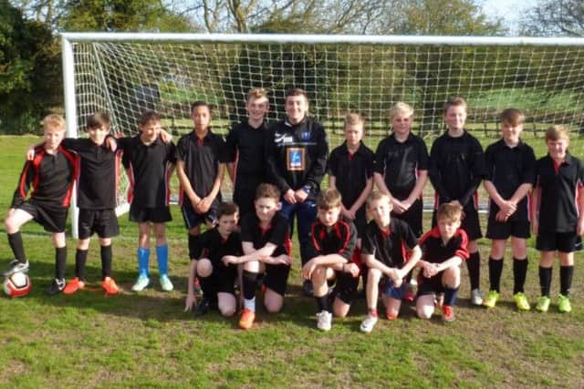 Cordeaux Academy's Year 7 footballers EMN-160605-165700002