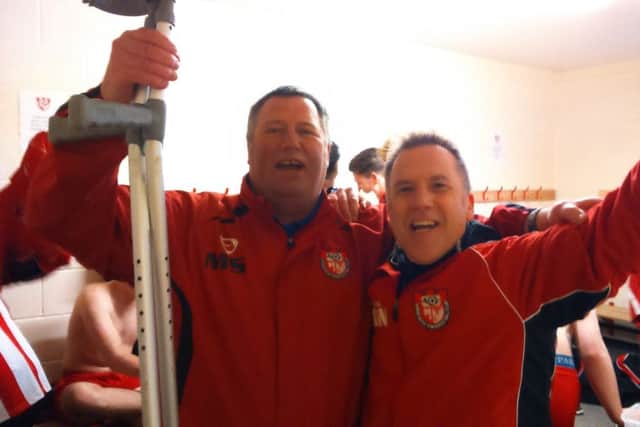 Development Team manager Mark Simmons and his assistant Alan Wilkinson.