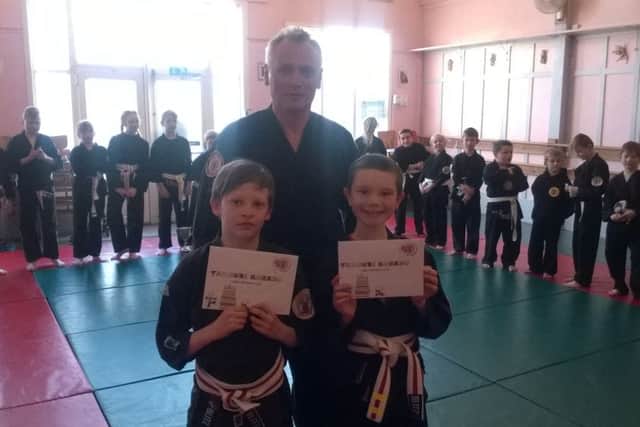 Henry Howis and Conner Palmer collect their accolades.