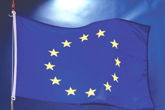EU flag.