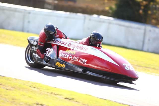 Gary Horspole and Jimmy Connell on track at Oulton Park. Photo: Dave Yeomans
