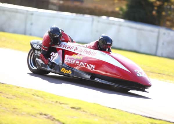 Gary Horspole and Jimmy Connell on track at Oulton Park. Photo: Dave Yeomans