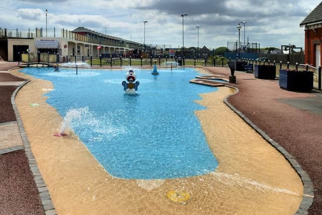The outdoor paddling pools are being set up to open ready for summer.