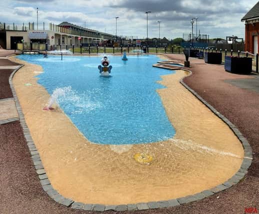 The outdoor paddling pools are being set up to open ready for summer.