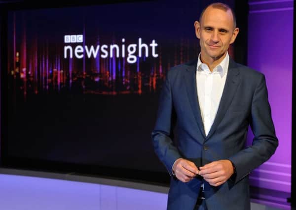 Programme Name: Newsnight - TX: n/a - Episode: n/a (No. n/a) - Picture Shows:  Evan Davis - (C) BBC - Photographer: Jeff Overs BBC Two