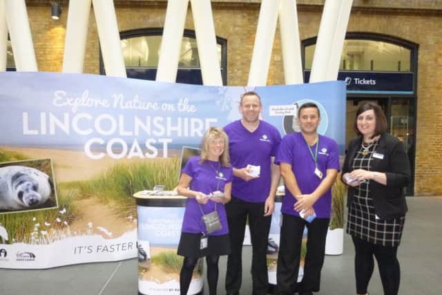 County council sustainable travel staff took the opportunity to promote the East Coast at Kings Cross Station as part of a Community Rail in the City event.
