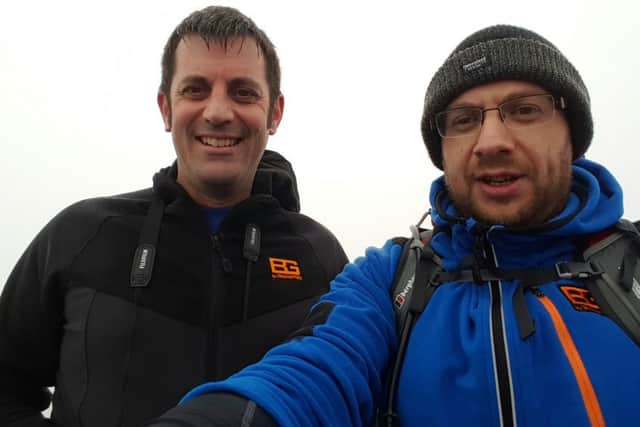 Gavin Russell (left) and Steve Hall who are taking on the Three Peaks Challenge.
