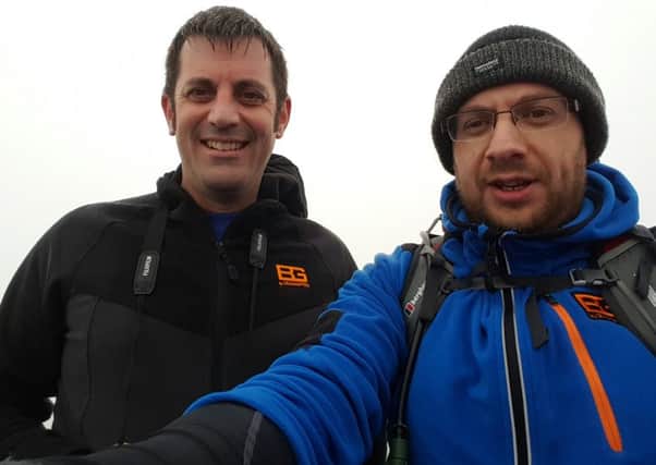 Gavin Russell (left) and Steve Hall who are taking on the Three Peaks Challenge.