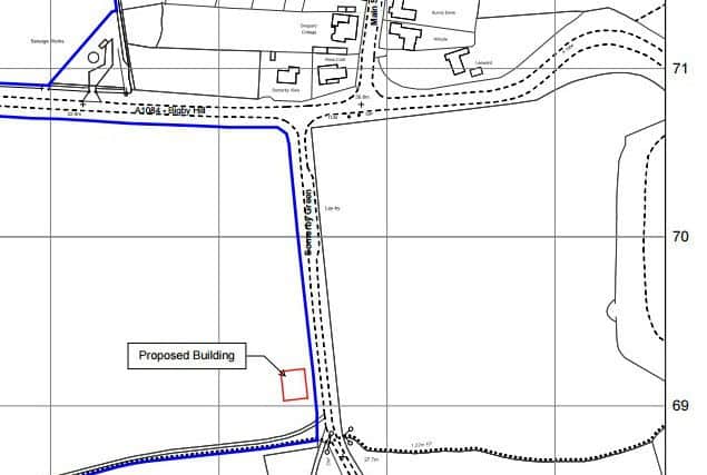 Location of the proposed grain store EMN-160513-093216001