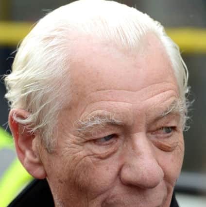 Sir Ian McKellen filming Mr Holmes in Hailsham Pavillion EMN-160517-151318001