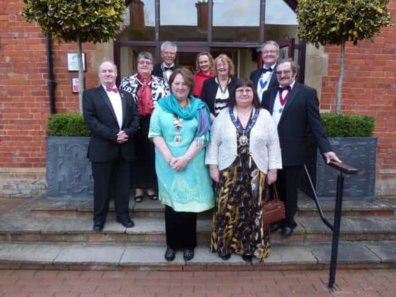 President Dianna Broadmeadow, Mayor Councillor Sue Locking, and guests.