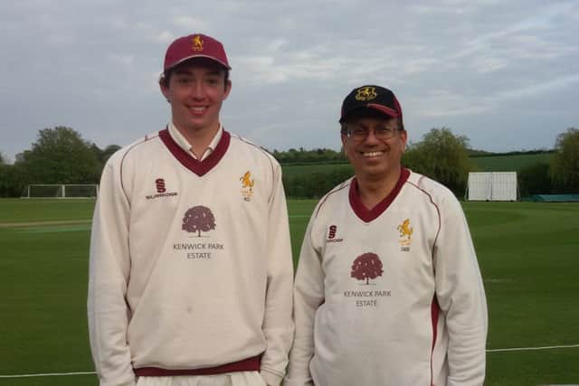 Keaton Critchell (left) and captain Zubair Ahmed starred in Louth Taverners' victory over Alford EMN-160516-153054002