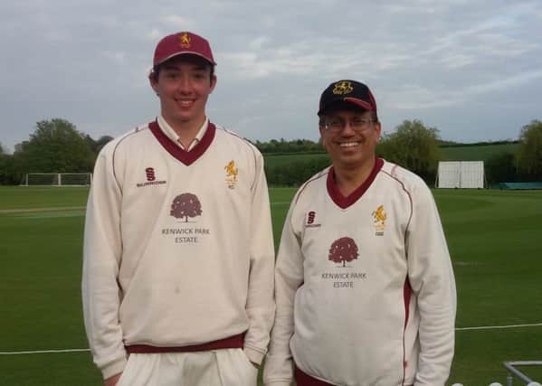 Keaton Critchell (left) and captain Zubair Ahmed starred in Louth Taverners' victory over Alford EMN-160516-153054002