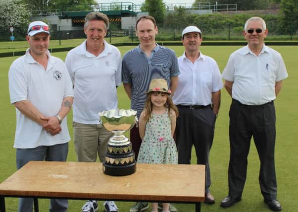 Pictured from left are Wayne Clarke, Mick Thompson, Paul and Neve Tyler, Ted Streeter, Michael Dunne.