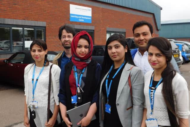 The team of medical students and interns from Kashmir with their consultant psychiatrist Dr Sayed Aqeel Hussain. EMN-160520-150711001