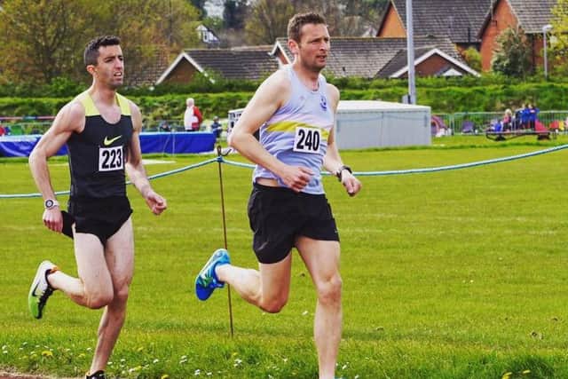 Rob Hawse on his way to 1500m victory at the Humberside League EMN-160519-111915002