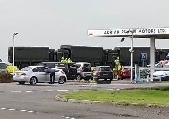 The crash on the A17 - Photo: Brian Fairweather