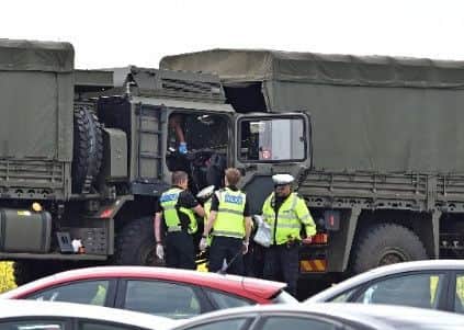 The scene of the A17 crash. Photo: SWNS