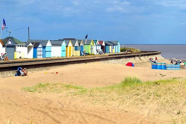 The picture of Chapel St Leonard's beach on the Holiday Lettings website.