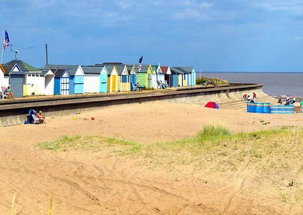 The picture of Chapel St Leonard's beach on the Holiday Lettings website.