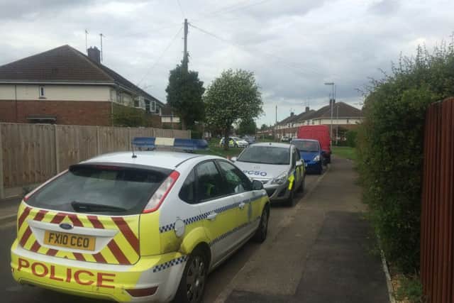 Police are in attendance on Elizabeth Road this afternoon (Friday). EMN-160520-171450001